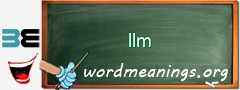 WordMeaning blackboard for llm